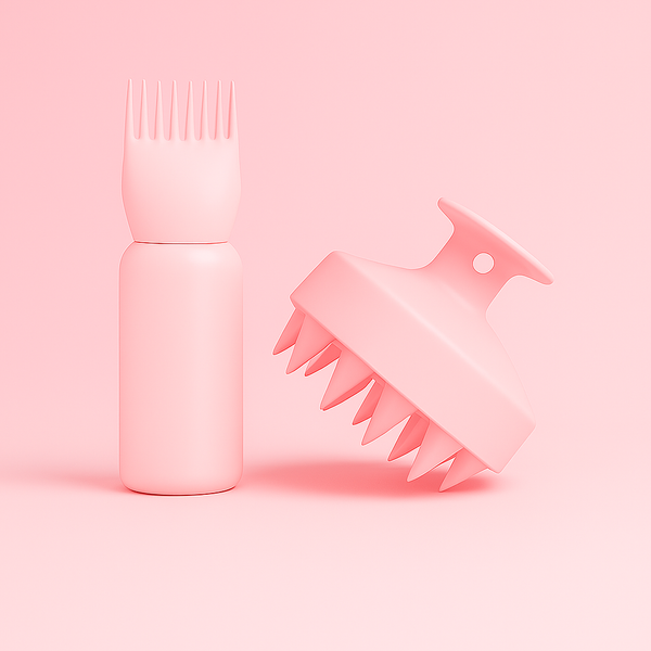 Applicateur d'huile et brosse stimulante